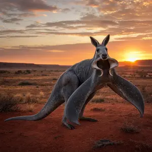 Kangaroo + Manta ray